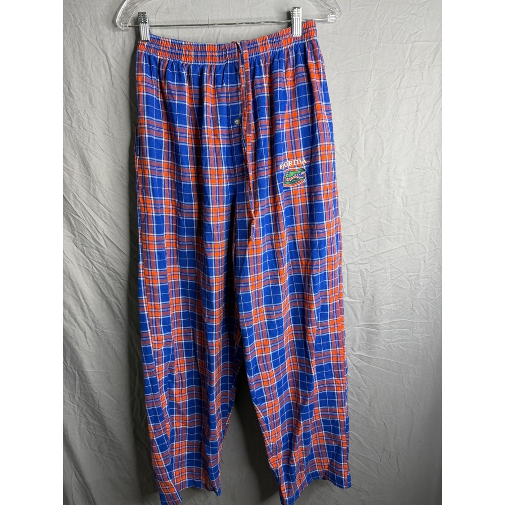 Florida Gators Sideline Apparel Plaid Pajama Pants Mens Large Blue Orange Lounge